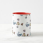 キュートなクリスマス恐竜 マグカップ (中央)