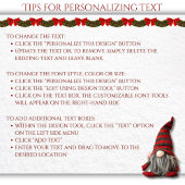 キュートなクリスマス格言とキャンディーケーン住所 シール