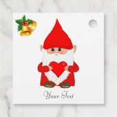 キュートなクリスマス格言とクリスマスベル フェイバータグ (裏面)