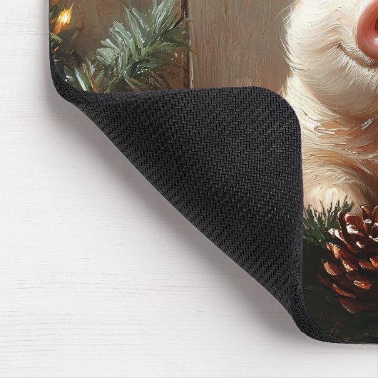 キュートなクリスマス素朴ピ絵を描グ マウスパッド (コーナー)