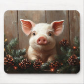 キュートなクリスマス素朴ピ絵を描グ マウスパッド (正面)
