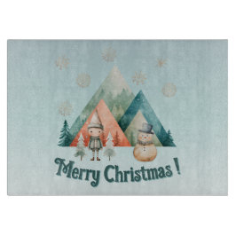 キュートなクリスマス飾り板 カッティングボード