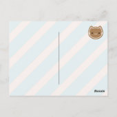 キュートなクリスマス・ジンジャーブレッド猫 ポストカード (裏面)