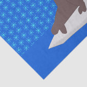 キュートなクリスマス・セイウチと雪片 薄葉紙 (詳細)