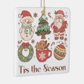 キュートなクリスマス セラミックオーナメント (右)