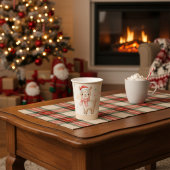 キュートなクリスマス ラマ 紙コップ