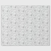 キュートなクレヨン独自の白黒パターン ラッピングペーパー (フラット)