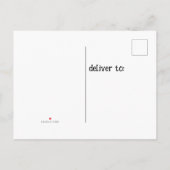 キュートなクロウフィッシュと銀のポットとスプーン インビテーションポストカード (裏面)