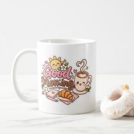 キュートなグッドモーニングコーヒーマグデザイン コーヒーマグカップ
