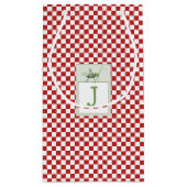 キュートなグラスバッフテーマ誕生日パーティーのお願い スモールペーパーバッグ (裏面)