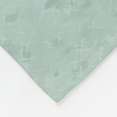 キュートなグレーウルフパップ フリースブランケット (角)