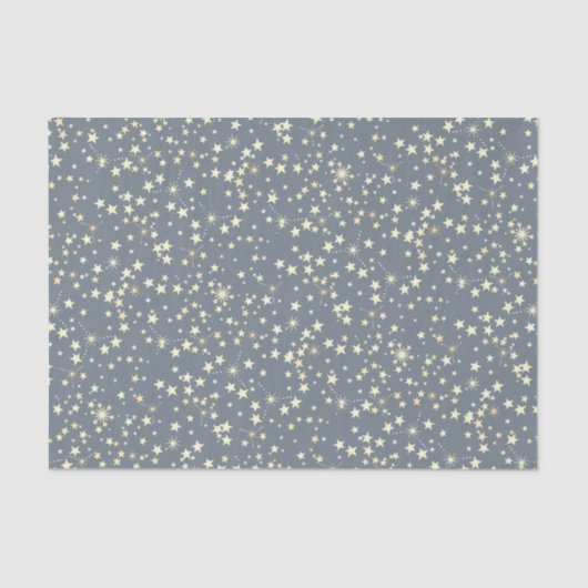 キュートなグレースターシームレスパターンかわいらしヴィンテージ 薄葉紙 (正面)