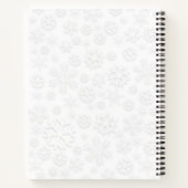 キュートなグレータブビーキャットとクリスマスハットクリスマス ノートブック (裏面)