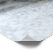 キュートなグレータブビーキャットとクリスマスハットクリスマス ポスター (角)