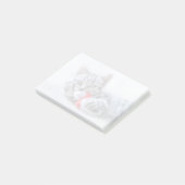 キュートなグレータブビーキャットとクリスマスハットクリスマス ポストイット (アングル)