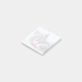 キュートなグレータブビーキャットとクリスマスハットクリスマス ポストイット (アングル)