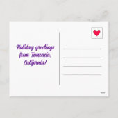 キュートなグレープクリスマステメクラ シーズンポストカード (裏面)