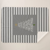 キュートなグレー/クリスマスの白い精神 シェルパブランケット (正面(横))