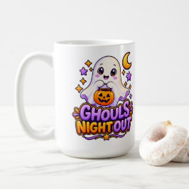 キュートなグールズ・ナイト・アウトの幽霊のハロウィーン コーヒーマグ コーヒーマグカップ
