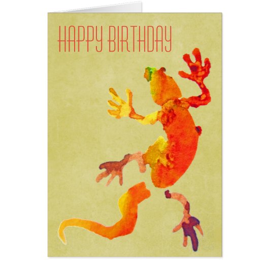 キュートなゲッコトカゲ爬虫類美術 (正面)