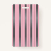 キュートなコアラベアーピンクとグレーホールパスバッジ バッジ (裏面)