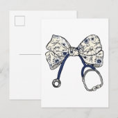 キュートなコケッティーボウ 看護師 コケッティーボウ ナース 看護 案内ポストカード (正面/裏面)