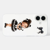 キュートなコケットガール 黒リボンパンダ iPhoneケース Case-Mate iPhoneケース (裏面 (横))