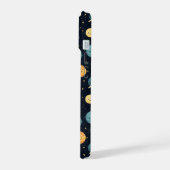 キュートなコスモスパターン iPhone 15ケース (左側面)