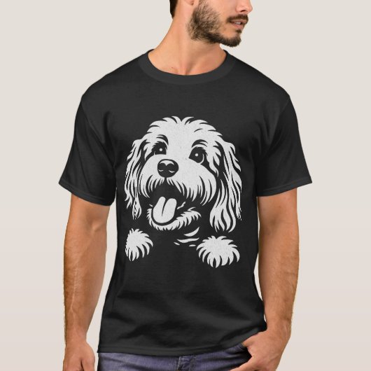 キュートなコッカプー犬 Tシャツ (正面)