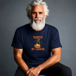 キュートなコッカースパニエル犬ハロウィーンオレンジの皮肉 Tシャツ