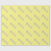 キュートなコックティエルウォーター色のオウム。 ラッピングペーパー (フラット)