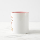 キュートなコーヒーマグ - 猫好きのための面白いカップ ツートーンマグカップ (中央)