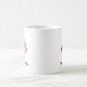 キュートなコーヒー豆のキャラクター コーヒーマグカップ (中央)