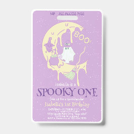 キュートなゴースト スプーキーワン 1歳の誕生日 ハロウィン VIP バッジ