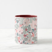 キュートなサボテンの多肉模様 マグカップ (中央)