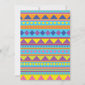 キュートなサボテンの赤ちゃんシャワー西カラフル南 招待状 (裏面)