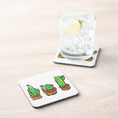 キュートなサボテン多肉類 コースター (右側)