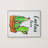 キュートなサボテン多肉類 ジグソーパズル (横)