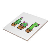 キュートなサボテン多肉類 タイル (側面)