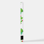 キュートなサボテン、サボテンの柄、多肉植物、あなたの名前 iPhoneケース (右側面)