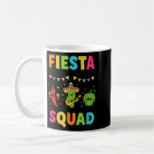キュートなサボテン+ピーマン+子供たち Fiesta squad コーヒーマグカップ (左)