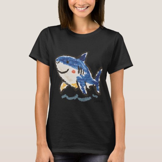 キュートなサメ Tシャツ (正面)