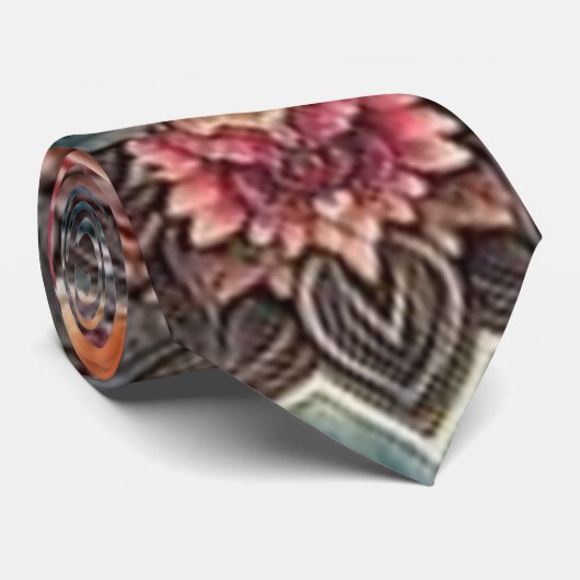 キュートなサンセットグラデーションネックタイ ネクタイ (ロール)