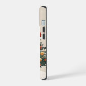 キュートなサンタのクリスマススマホケース 楽しいウィンター iPhone 15ケース (左側面)