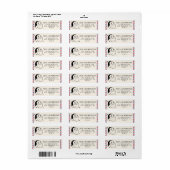 キュートなサンタクロース印の北極ラベル ラベル (フルシート)