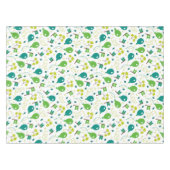 キュートなサンパトリックの日の緑のバルーンのフラグおもしろい テーブルクロス (正面(横))