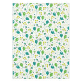 キュートなサンパトリックの日の緑のバルーンのフラグおもしろい テーブルクロス (正面)