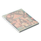 キュートなサーカスパーソナライズされた動物 ノートパッド (アングル)