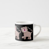 キュートなサーベル歯付きタイガー・スミロドン漫画 エスプレッソカップ (右)