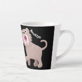 キュートなサーベル歯付きタイガー・スミロドン漫画 カフェラテマグ (右)